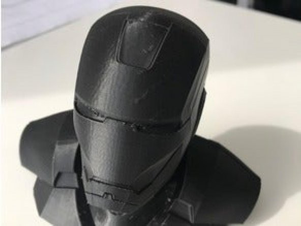 Demir Adam Büstü Iron Man Ironman Heykeli Dekoratif Hediyelik - 8