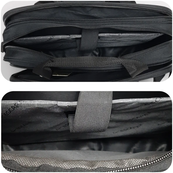 Escape 814 Siyah 13" Laptop Evrak Çantası Gvn-0111 - 5