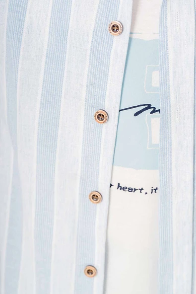 Uzun Kol & Body'li Gabardin 3 Parça Erkek Çocuk Gömlekli Takım - 6