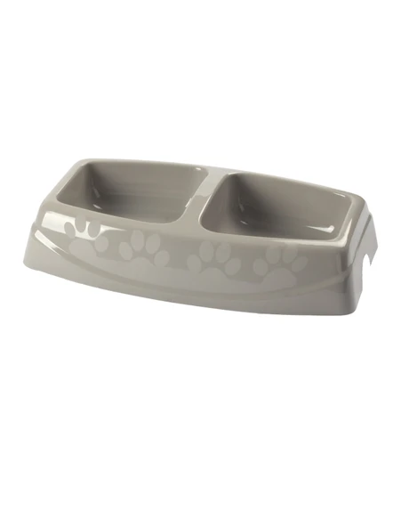 2'li Küçük Yavru Kedi Mama ve Su Kabı 23,5 x 15,5 cm Plastik - 6