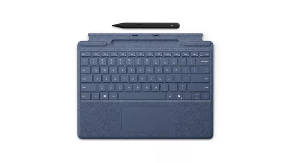 Microsoft Surface Pro Klavye Slim Pen - Sapphire Type Cover 8X6-00191 İngilizce Klavye 1 Yıl Garanti