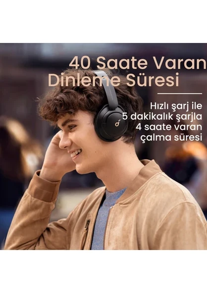 Anker SoundCore Life Q30 Siyah Kulak Üstü Bluetooth Kulaklık - 5