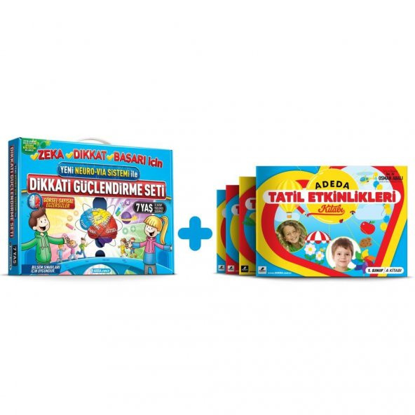 Adeda Dikkati Güçlendirme Seti 7 Yaş +Tatil Etkinleri 1. Sınıf ürün görseli 1