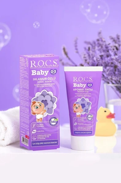 ROCS Rocs Baby Ihlamur Özlü Diş Macunu 45 g (0-3Yaş)