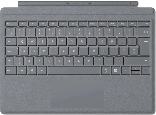 Microsoft Surface Go  Alcantara Signature Type Cover İngilizce Klavye - Gri KTC-00011 1 Yıl Garanti