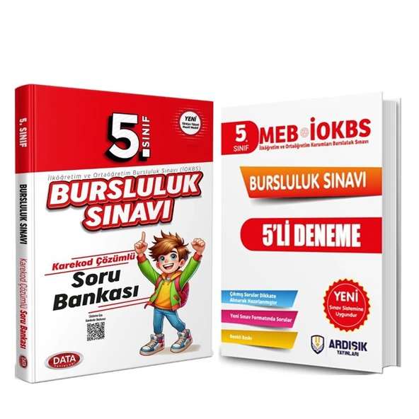Data 5.Sınıf Bursluluk Soru ve Ardışık PYBS Deneme Seti 2 Kitap