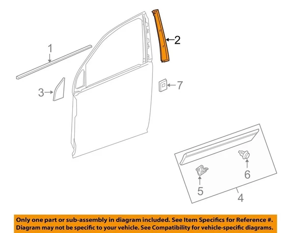 Chevrolet Captiva Kapı Direk Bantı Sol Ön  GM,95238091