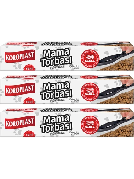 Koroplast Mama Torbası 10 Lu 26 x 28 Cm  x 3 Paket