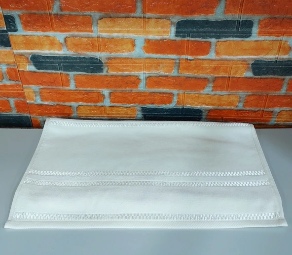 Özdilek 1 Adet El-Yüz Havlusu Araboş Nakışlık (50x90)-Azra Beyaz