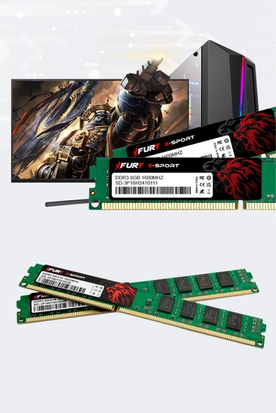 FURY E-SPORT DDR3 8Gb 1600Mhz Masaüstü Ram Bellek - 6