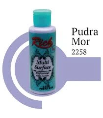 Rich Multi Surface Akrilik Boya 120ml 2258 Pudra Mor ürün görseli 1
