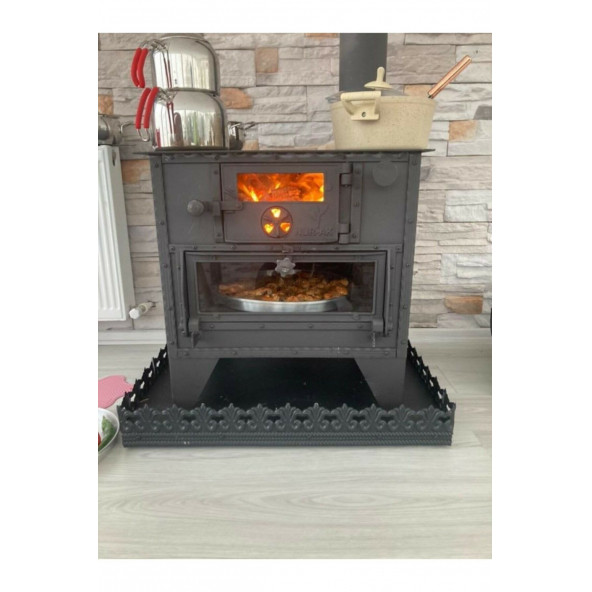 Nurak 65x50 Camlı Odun Kuzine - 4