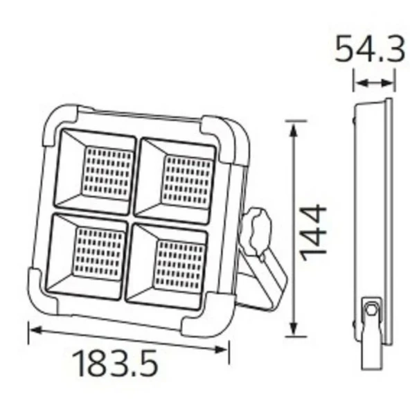 HOROZ Turbo 200W Taşınabilir Solar Şarjlı Led Prejektör 3000K-4000K-6400K Fonksiyonlu - 5