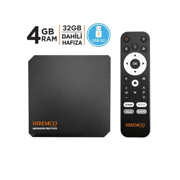Hiremco Matador Pro PLUS 4-32 GB Android Box