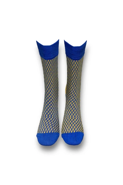 2'li Unisex Esnek Nem Alabilen Pamuklu Renkli Ve Desenli Soket Çoraplar - Resim 7