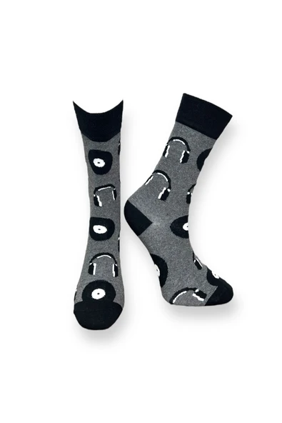 3'lü Unisex Esnek Nem Alabilen Pamuklu Renkli Ve Desenli Soket Çoraplar - Resim 2