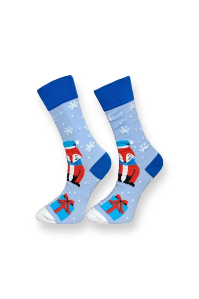 3'lü Unisex Esnek Nem Alabilen Pamuklu Renkli Ve Desenli Soket Çoraplar - Resim 7