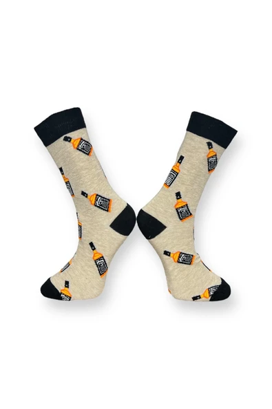 3'lü Unisex Esnek Nem Alabilen Pamuklu Renkli Ve Desenli Soket Çoraplar - Resim 5