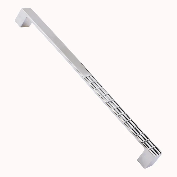 10 Adet Bihter Mobilya Mutfak Dolabı Çekmece Dolap Kapak Kulpu Kulbu Metal Krom (224 MM-22.4 CM) - 6