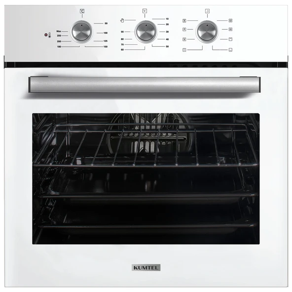 Kumtel Beyaz Cam Ankastre Fırın 8 Prog. B66-SF2(MT)