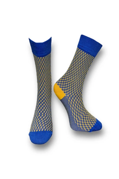 4'lü Unisex Esnek Nem Alabilen Pamuklu Renkli Ve Desenli Soket Çoraplar - Resim 5