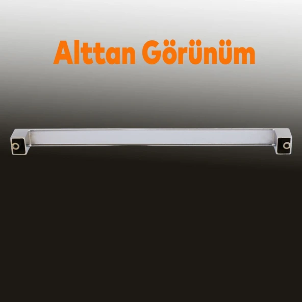 10 Adet Bihter Mobilya Mutfak Dolabı Çekmece Dolap Kapak Kulpu Kulbu Metal Krom (224 MM-22.4 CM) - 4