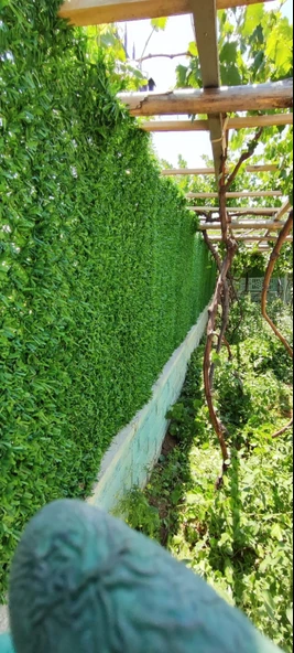 Çim çit 150 cm x 10 Mt + 5 adet direk ( aksesuarlı ) bahce teli çit teli - 3
