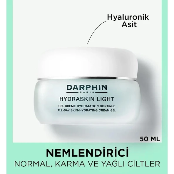 Darphin Hydraskin Light All-Day Skin Yağlıya Dönük Ciltlere Özel Nemlendirici Jel Krem 50ml
