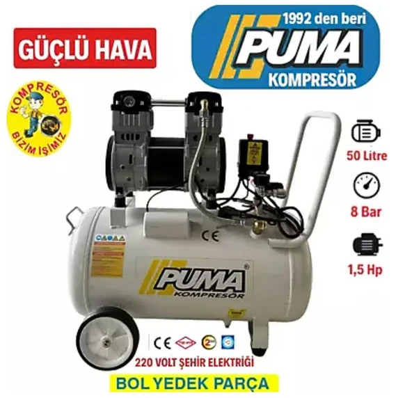 Puma 50 Lt Kompresör (Yağsız) ürün görseli