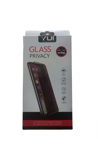 ABOOWE Xiaomi Red Mi 7a Black Tam Kaplayan Hayalet Prıvacy Kırılmaz Cam - 3