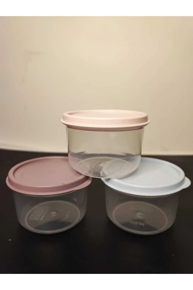 BEE HOME 3’lü Mini Yuvarlak Saklama Kabı (3x175ml) - Resim 2