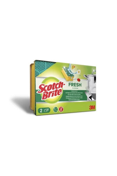 SCOTCH BRİTE Fresh Tırnak Koruyuculu Sünger 2'li