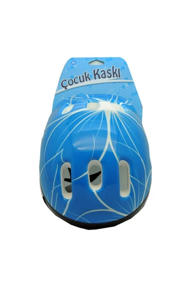 ABOOWE Bisiklet Kaskı Çocuk Mavi Erkek Model 48-56 Cm - 2