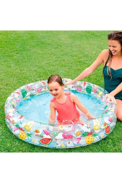 INTEX Meyve Desenli Şişme Çocuk Havuzu 122x25 cm - 2