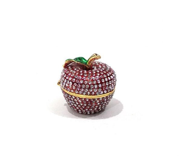 Swarovski Kırmızı Elma Biblo Dekoratif Hediyelik - 1