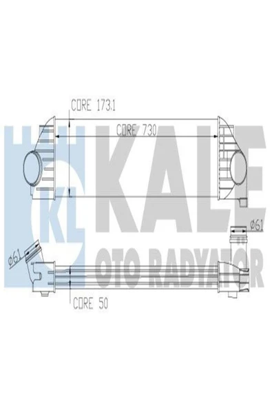 KALE 345035 Turbo Radyatoru Intercooler (RENAULT: MASTER İII / OPEL: MOVANO B 2.3 144960015R (WA863486)