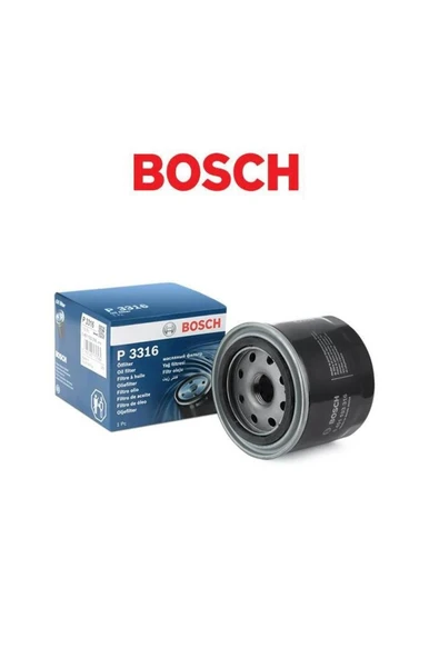 Bosch YAĞ FİLTRE P3316 ACCENT GETZ ELANTRA İ20 İ30 BESTA MAZDA 3 0451103316 - 1