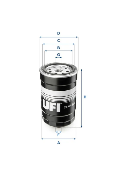 UFI Filter 319222E900 Mazot Filtresi Hyundai Accent Blue 1.6Crdi 11> İ30 2.0Crdi 07-11 İ20 1.4 1.6 Crdi 08>