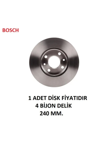 Bosch ÖN FREN DİSKİ PALİO SİENA 1996/2012 46419204 0986479S74 1 ADET