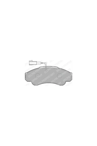 DELPHİ Fren Balatası Ön Wva 23920 Fiat Ducato Peugeot Boxer Citroen Jumper 03 1.8q Del Lp1751
