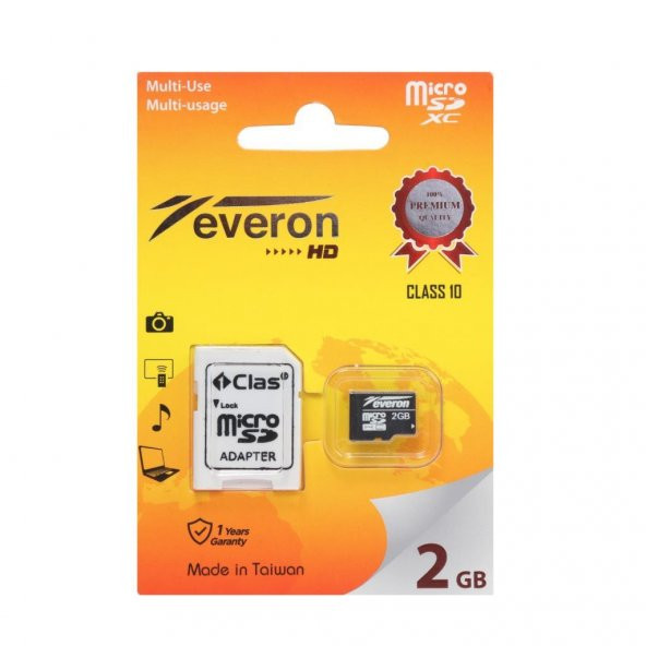 Everon 2GB Micro SD Hafıza Kartı Adaptörlü