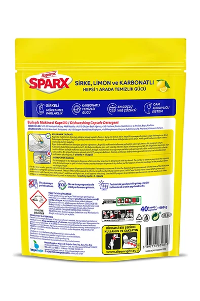 ASPEROX Bulaşık Makine Kapsülü 40lı - 2