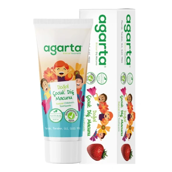 Doğal Çocuk Diş Macunu Çilekli 75 Ml - 2