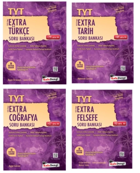 Kafa Dengi Yayınları TYT Sözel Set Türkçe - Tarih - Coğrafya - Felsefe Extra Soru Bankası ürün görseli