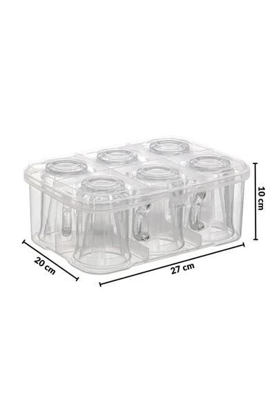 Kapris Çay Bardağı Ve Su Bardağı Taşıma Aparatı 2Li Set (Piknik Seti) - 3