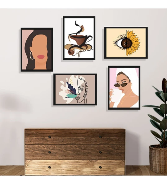 Fotoğraf Baskılı Yapışkanlı Sök Tak Siyah Çerçeve 20x30cm HK5012 - 5