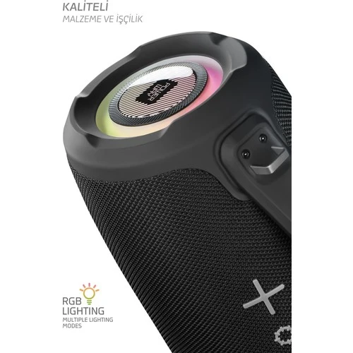 PMR BigBox – Güçlü Bass, LED Işık ve TWS Destekli Bluetooth Hoparlör - 4