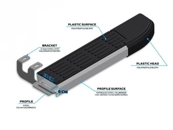 JAECOO 7 2024 2025 2026 2027 ARACA ÖZEL YAN BASAMAK - Resim 4