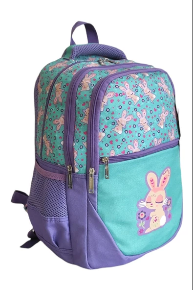 Relaxion Yeşil Tavşanlı İlkokul Çantası Beslenme Çantalı 1350-10 - 3