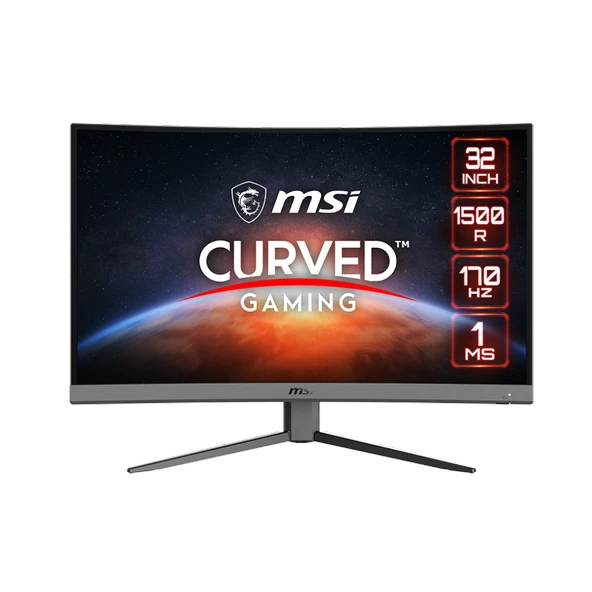 MSI 31.5" G32C4 E2 1920x1080 (FHD) 16:9 CURVE 1500R VA 170HZ 1MS FREESYNC PREMIUM GAMING MONITOR